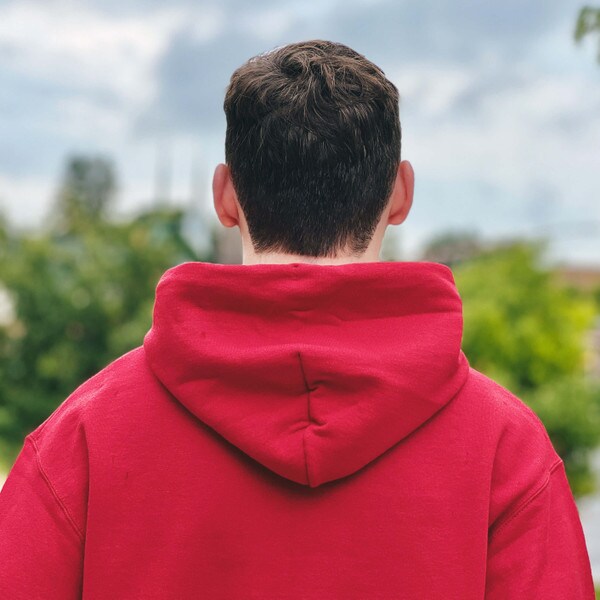 Champion® Cyclones Script Cardinal Hoodie
